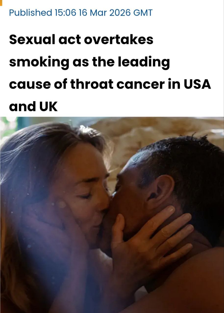 Оральний секс викликає рак горла-він став однією з головних причин цього виду онкології, обігнавши куріння, заявили лікарі.